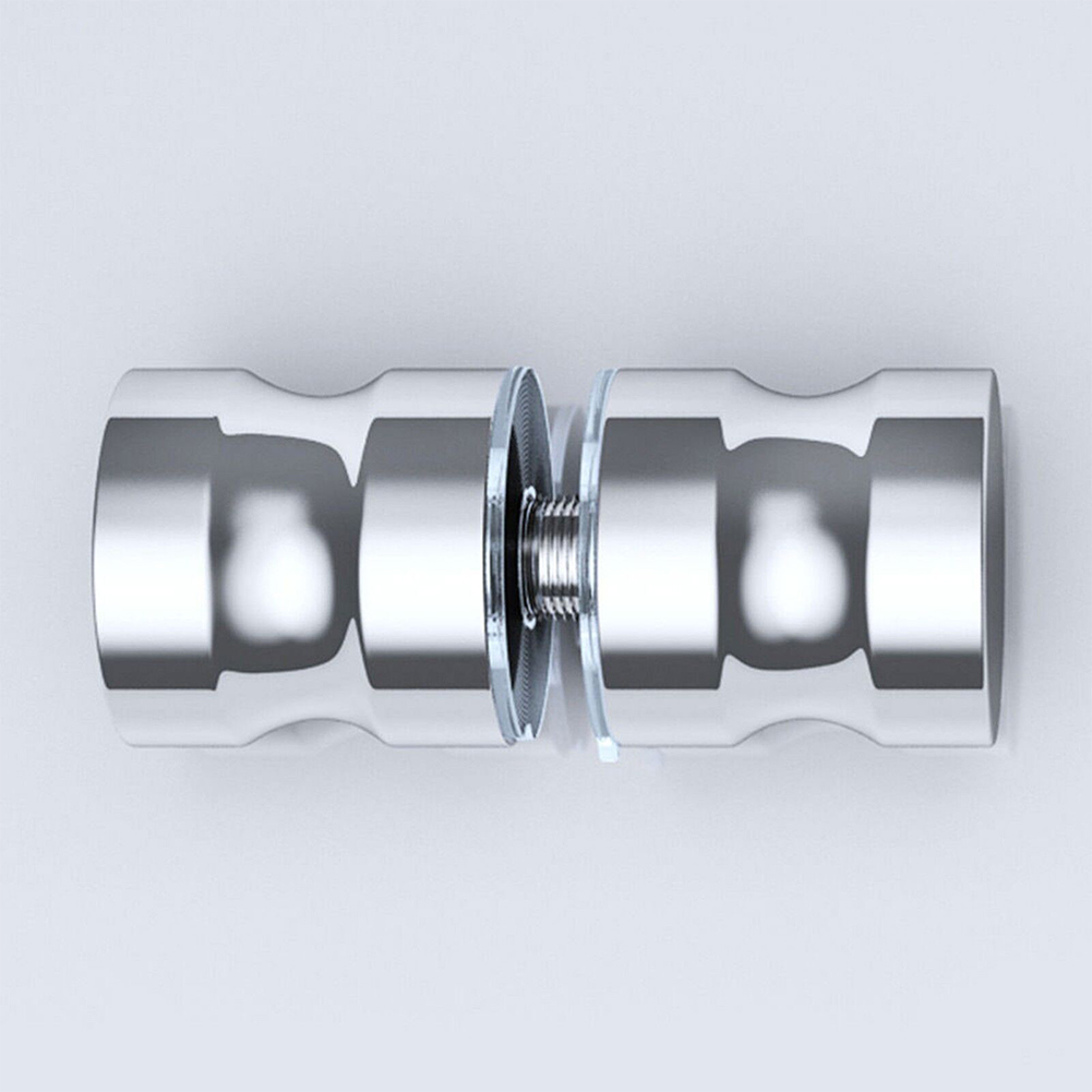 Home Bathroom Hardware - Badezimmer-Duschgriff aus Aluminiumlegierung, Glastürgriff, Dusch-Schiebetürgriff, doppelseitiger