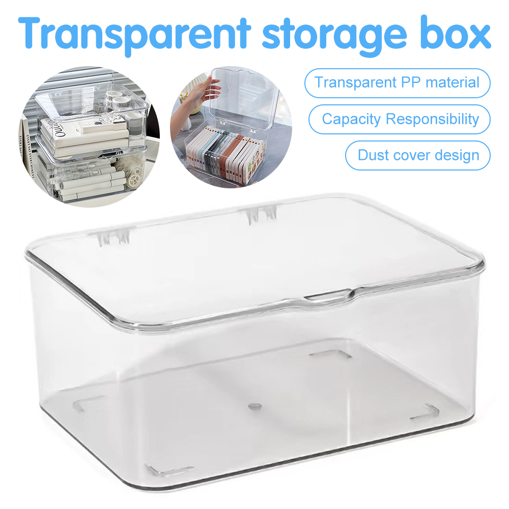 Home Essentials Bathroom Storage - Transparenter Acryl-Handyorganizer mit Deckel - Vielseitiger