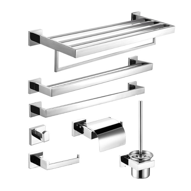 Home Hardware Bathroom Mirrors - Moderne Edelstahl poliert Spiegel quadratische Badezimmer