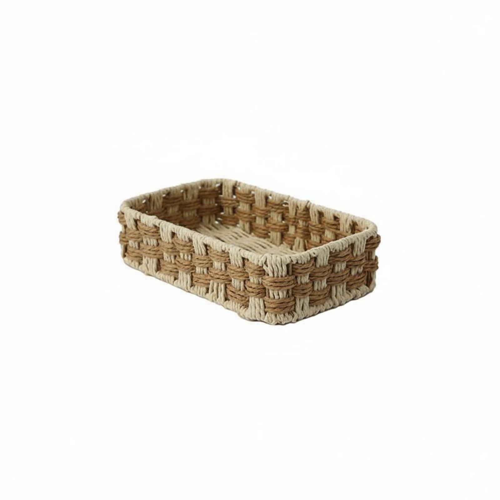 Home Essentials Bathroom Storage - Minimalistischer Japanischer Stil Gewebter Korb für
