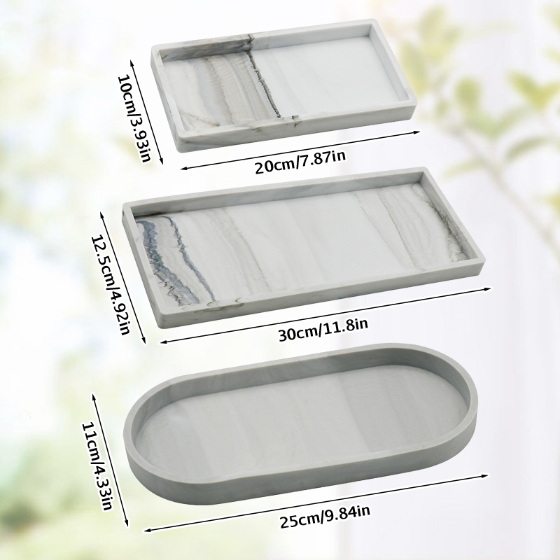 Zara Home Bathroom Tray - Silikon Badezimmer Zähler Tablett Verdickt Küche