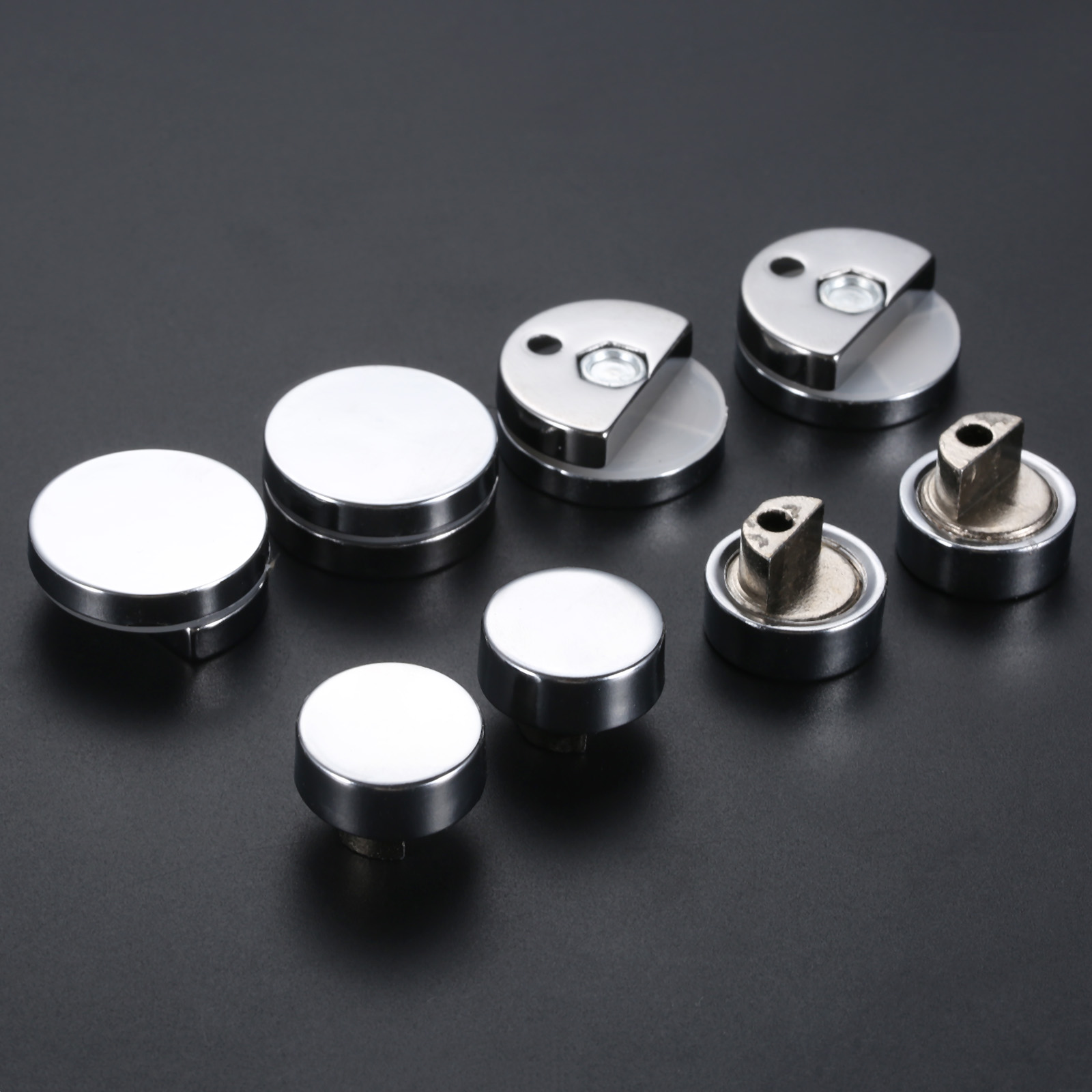 Home Hardware Bathroom Mirrors - 4 stücke 20/27mm Runde Glas Clamp
