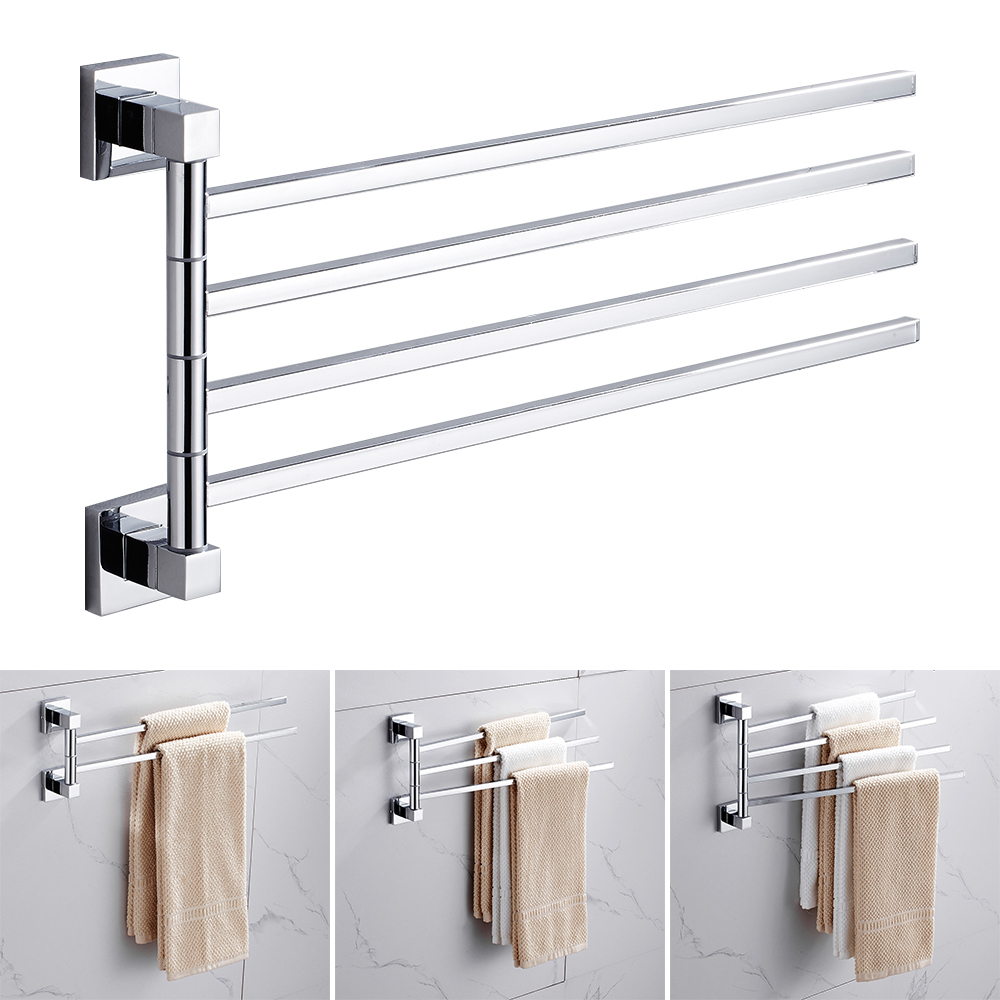 Home Bathroom Hardware - Handtuchhalter aus Edelstahl mit Schwenkarmen, Handtuchhalter