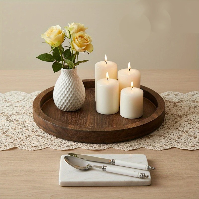 Rustikales Rundes Holz-Servier – Zara Home Bathroom Tray Bewertung und Preis
