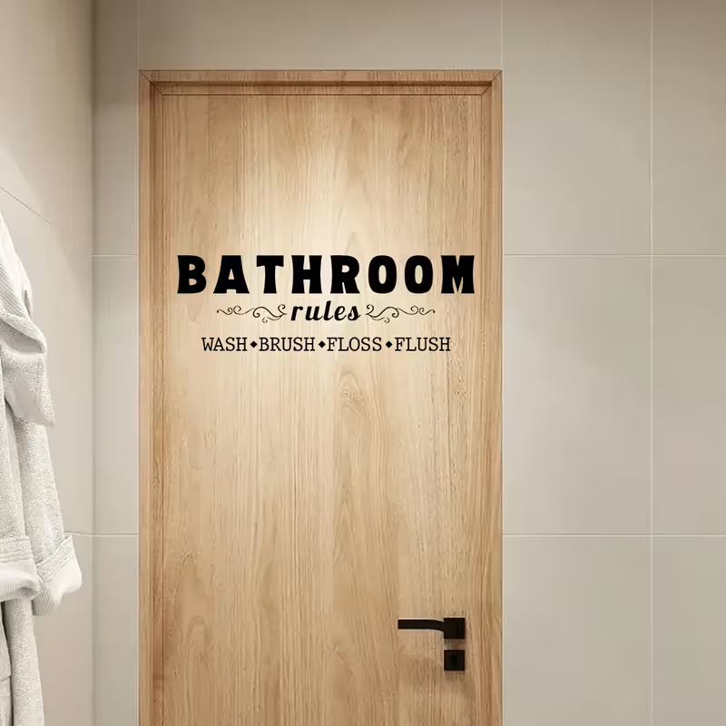 1 Set Praktische Badezimmer-Re – Home Bathroom Rules Bewertung und Preis