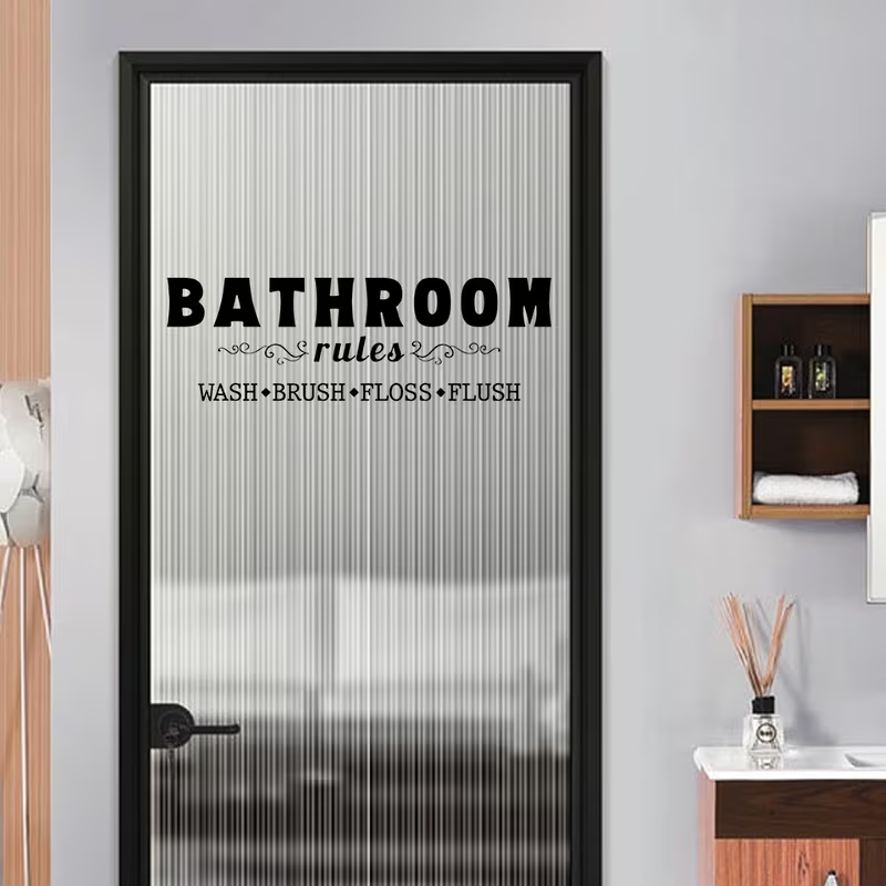1 Set Praktische Badezimmer-Re – Home Bathroom Rules Bewertung und Preis