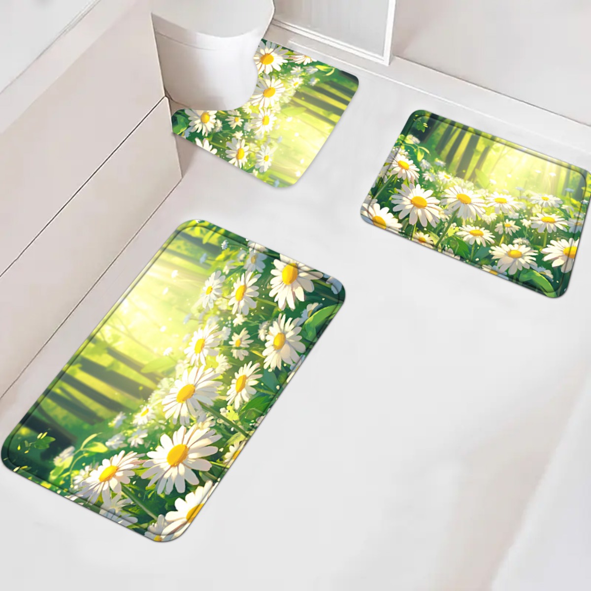 Gänseblümchen Blumenmuster Bad – Home Made Bathroom Vanity Bewertung und Preis