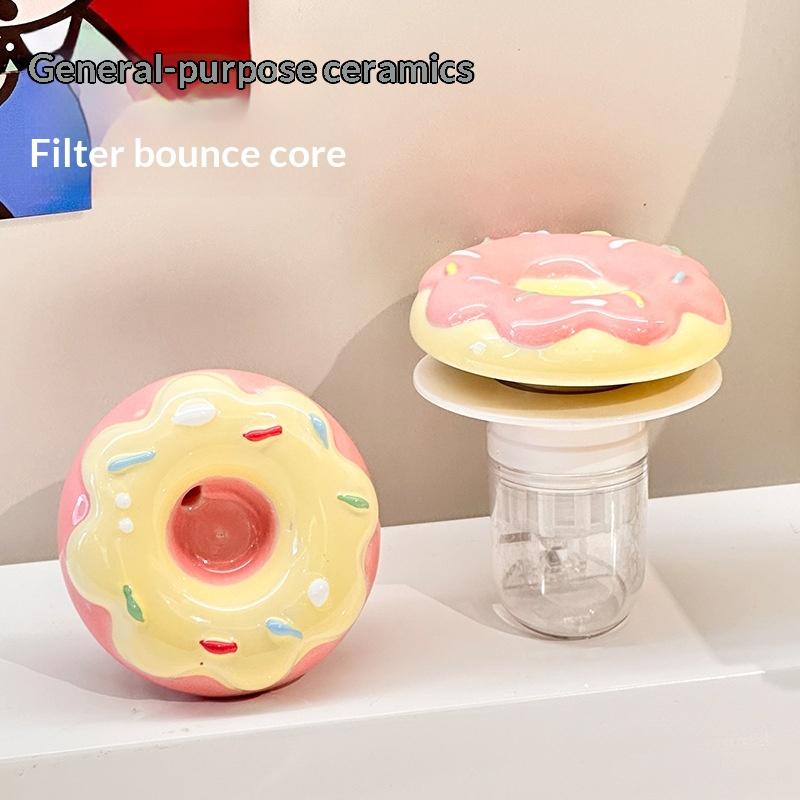 Niedliche Keramik-Donut-Abflus – Home Bathroom Hardware Bewertung und Preis