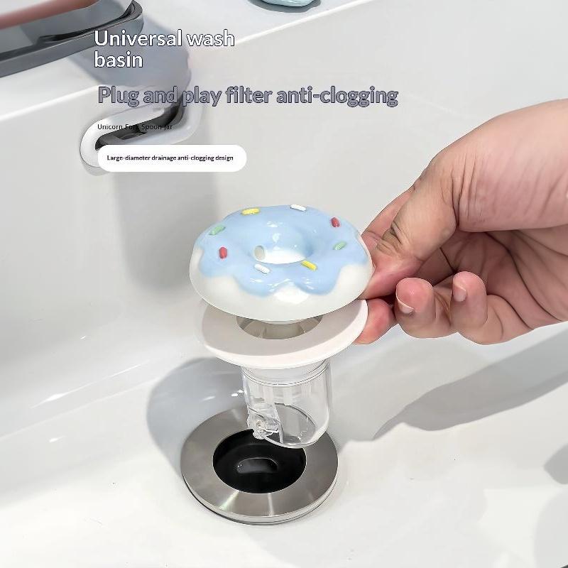 Niedliche Keramik-Donut-Abflus – Home Bathroom Hardware Bewertung und Preis