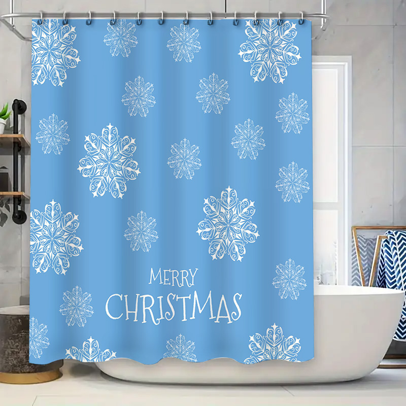 Weihnachts-Duschvorhang, Schne – Home Bathroom Decor Ideas Bewertung und Preis