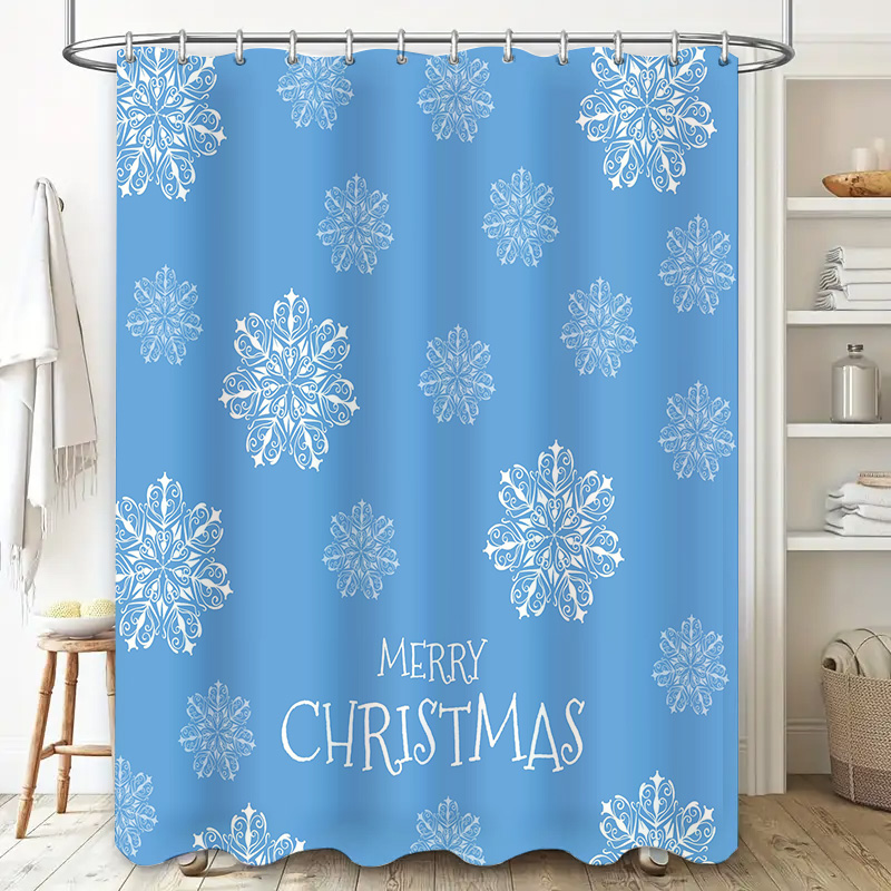 Weihnachts-Duschvorhang, Schne – Home Bathroom Decor Ideas Bewertung und Preis