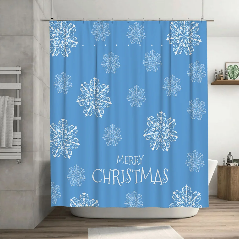 Weihnachts-Duschvorhang, Schne – Home Bathroom Decor Ideas Bewertung und Preis