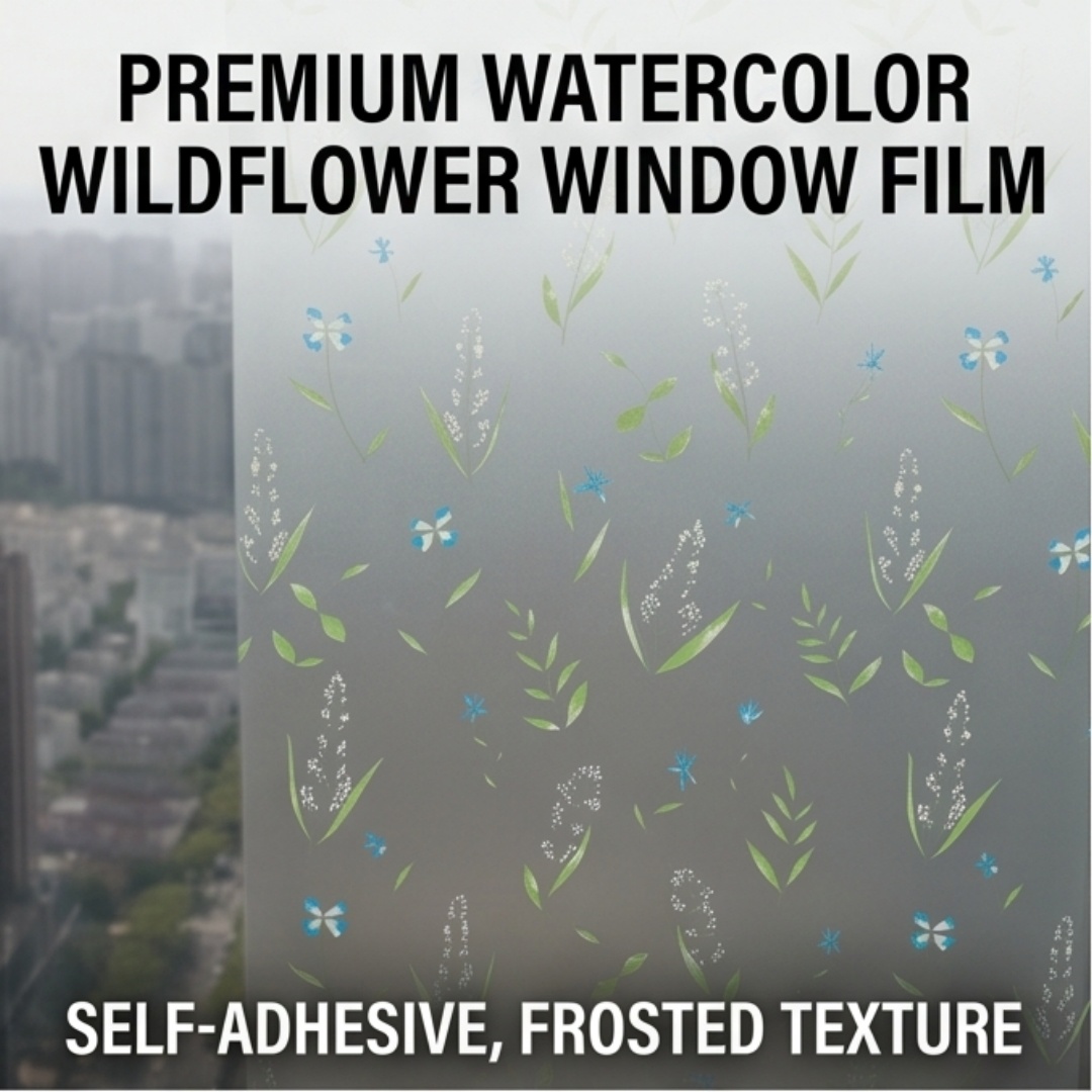 Selbstklebende Frische Blumen- – Home Bathroom Window Bewertung und Preis