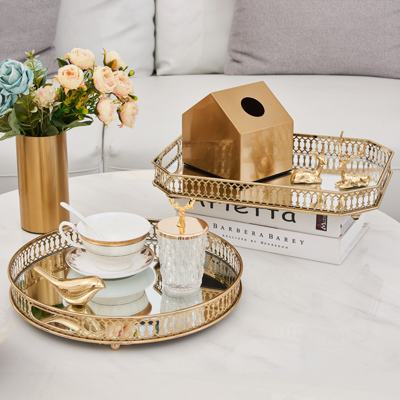 Kreatives Gold-Dekorationstabl – Zara Home Bathroom Tray Bewertung und Preis