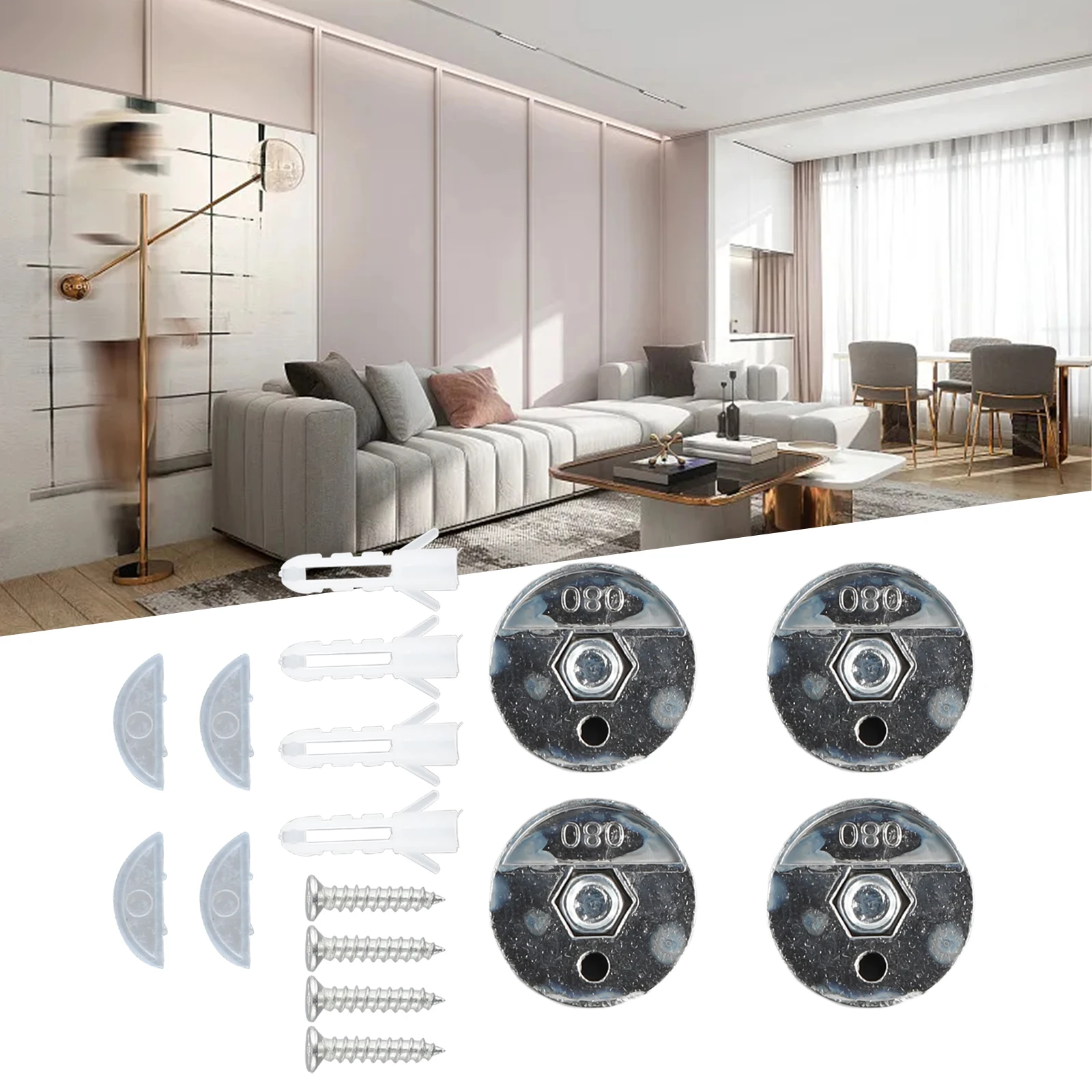 4 Stück Glas-Spiegelklemmen, S – Home Hardware Bathroom Mirrors Bewertung und Preis