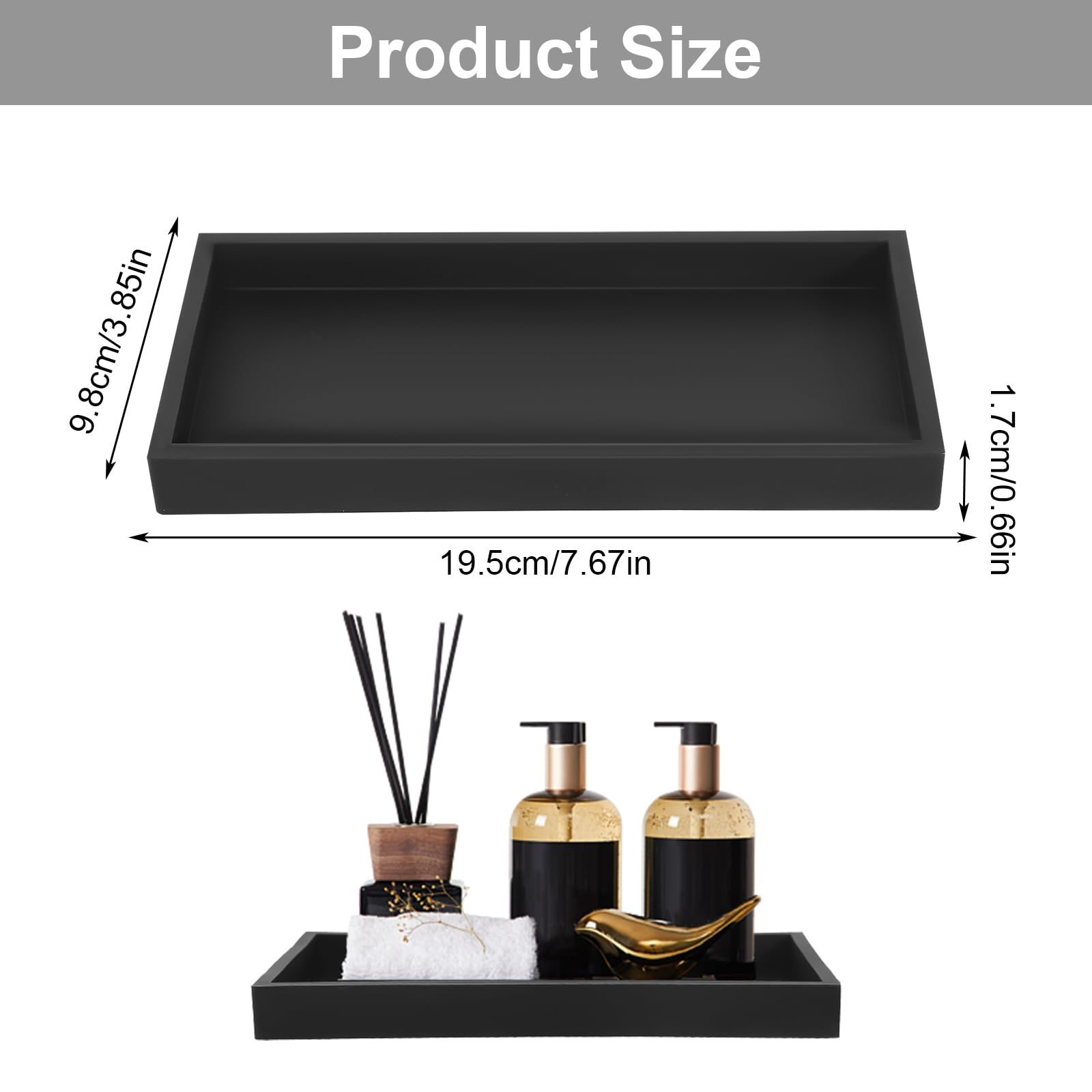 Badezimmer-Thekenablage, verdi – Zara Home Bathroom Tray Bewertung und Preis