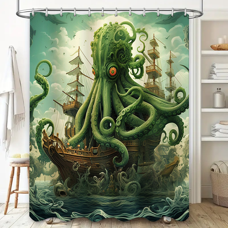 Oktopus Schiff Duschvorhang Su – Home Bathroom Decor Ideas Bewertung und Preis
