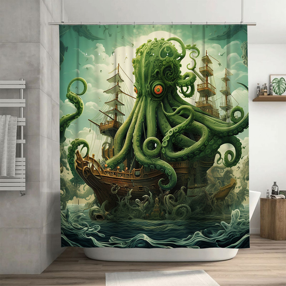 Oktopus Schiff Duschvorhang Su – Home Bathroom Decor Ideas Bewertung und Preis