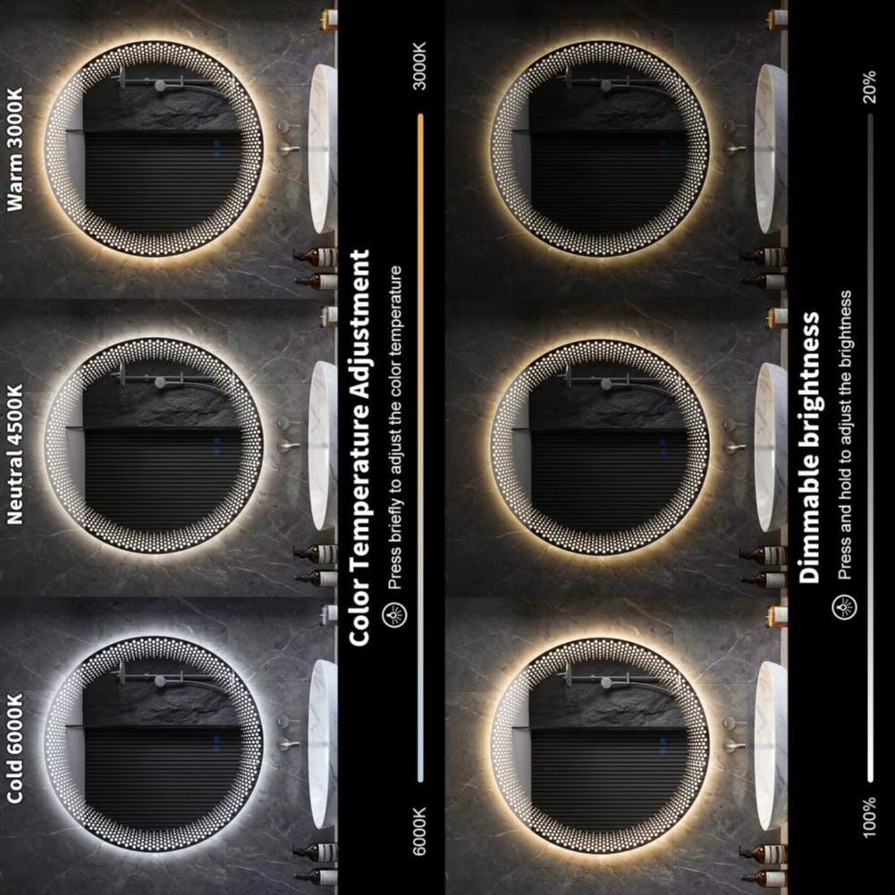 Runder LED-Badezimmerspiegel m – Bathroom Mirror Led Bewertung und Preis