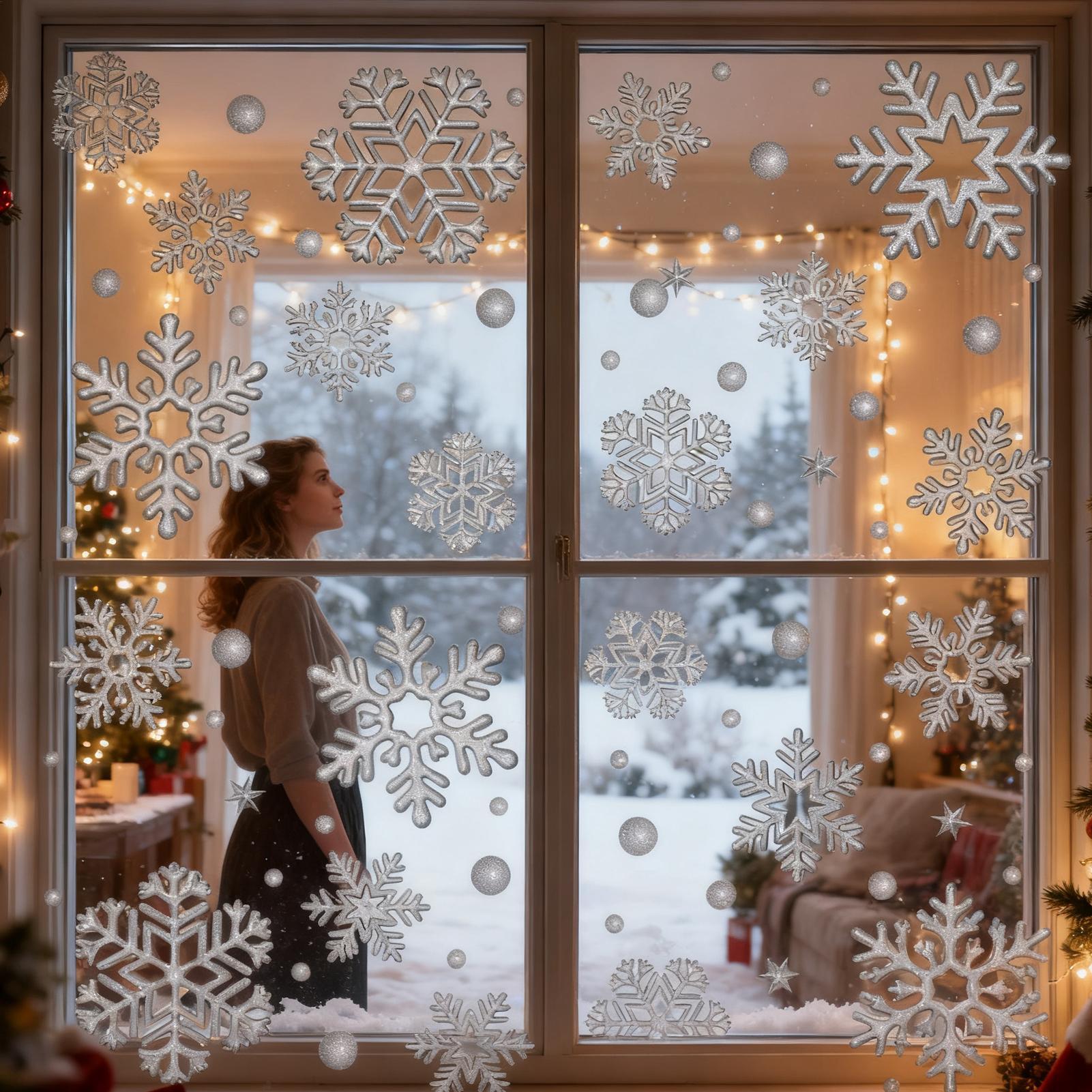 Feiertags-Fensteraufkleber, st – Home Bathroom Window Bewertung und Preis