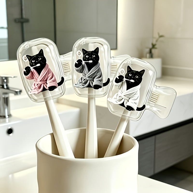 4 Stück schwarze Katzen-Bademä – Home Essentials Bathroom Accessories Bewertung und Preis