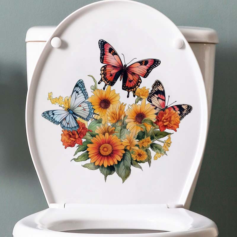 Ländlichen Stil Blume Aquarell – Home Bathroom Window Bewertung und Preis
