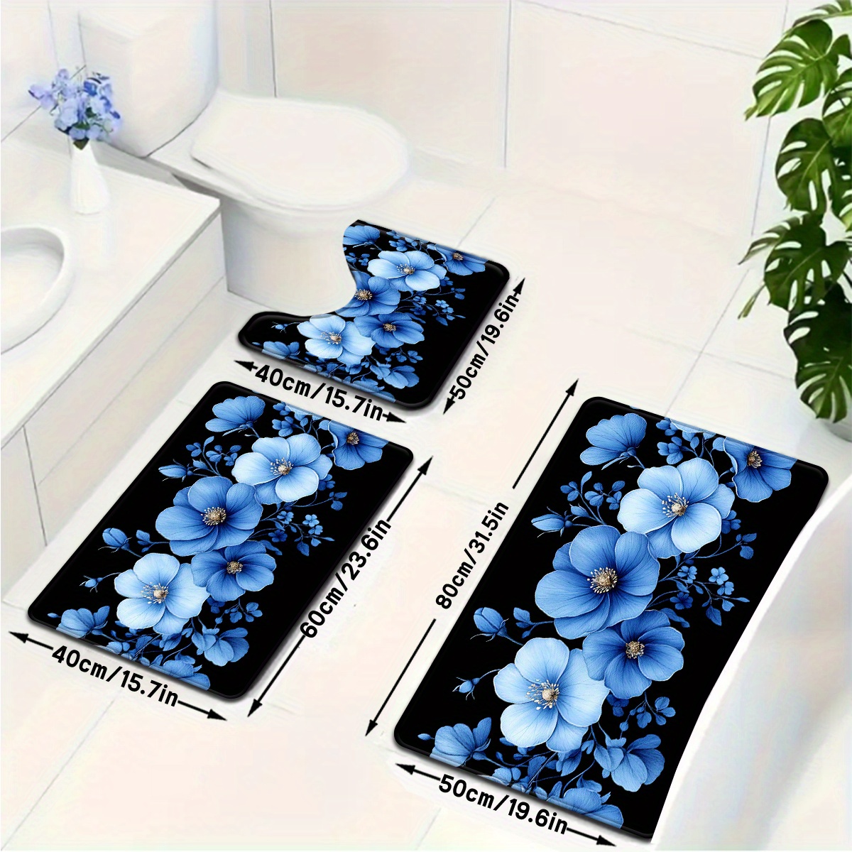 Blaues Blumenmuster Badezimmer – Home Made Bathroom Vanity Bewertung und Preis