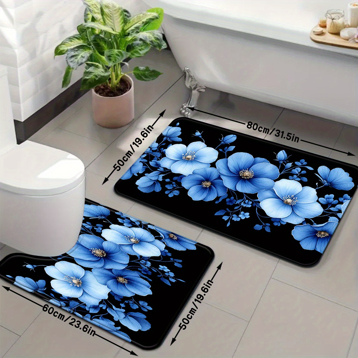 Blaues Blumenmuster Badezimmer – Home Made Bathroom Vanity Bewertung und Preis