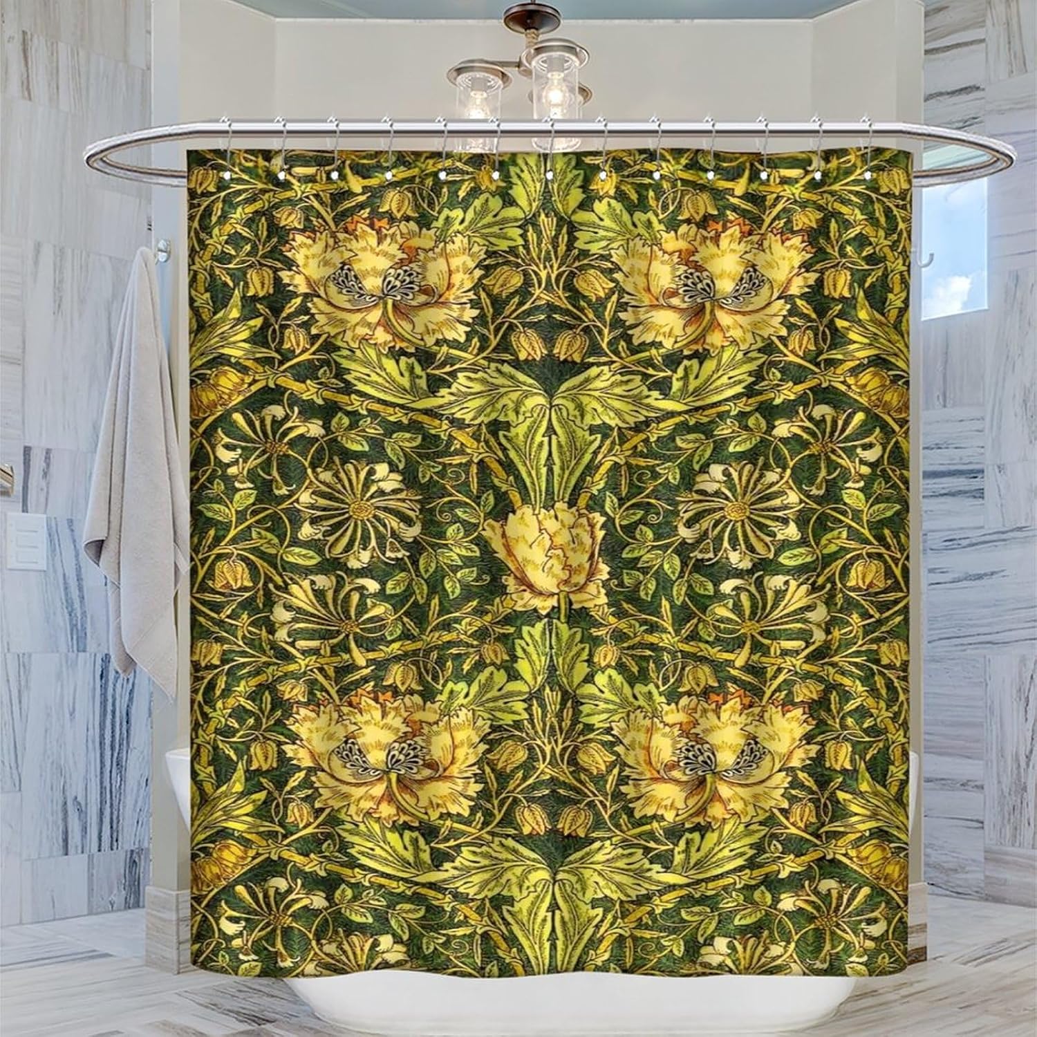Wasserdichter Botanischer Dusc – Home Bathroom Decor Ideas Bewertung und Preis
