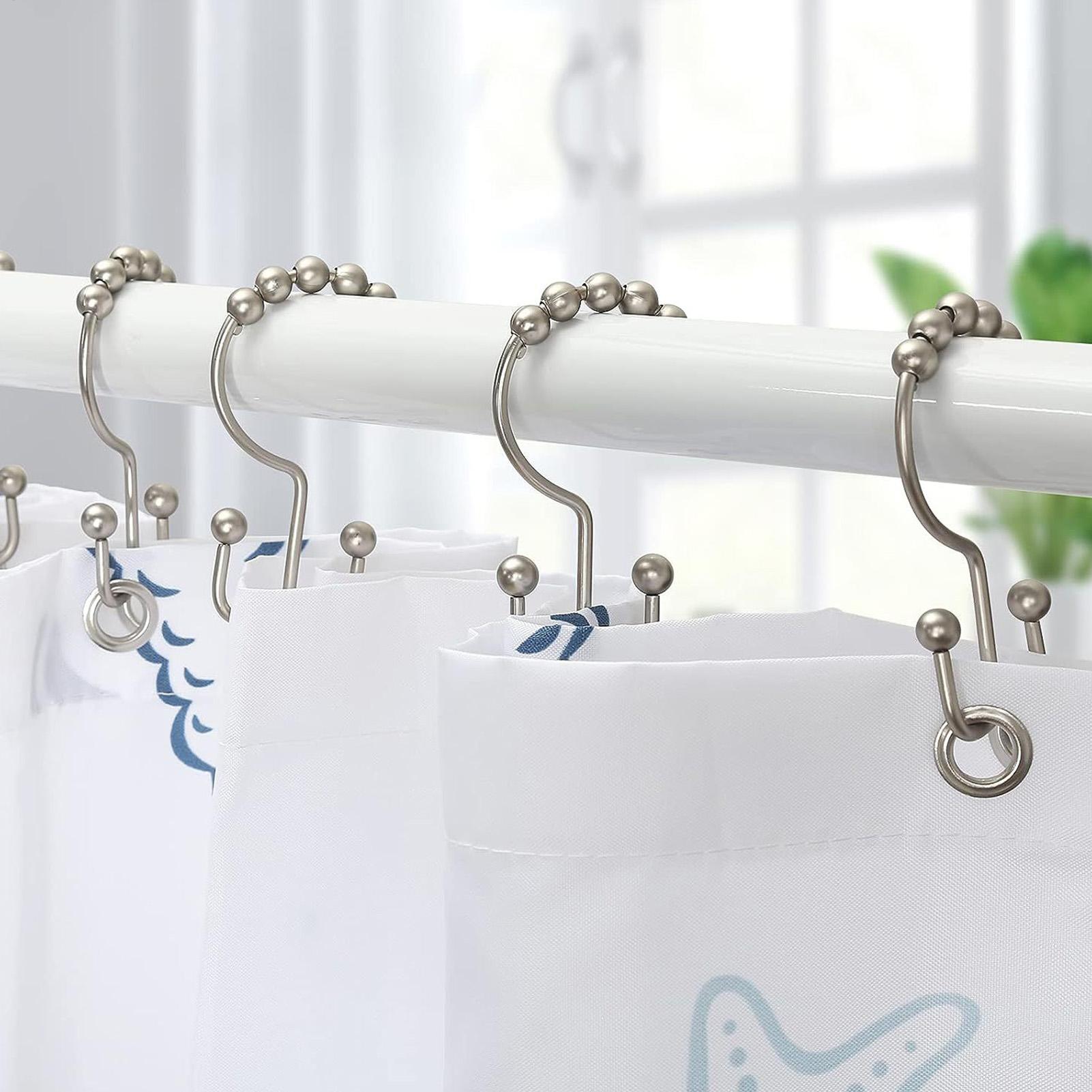 Duschvorhanghaken, 12 Stück, D – Home Bathroom Window Bewertung und Preis
