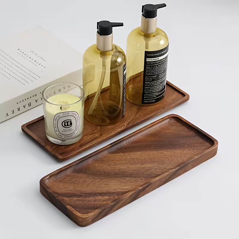 Natürliches Holztablett Rechte – Zara Home Bathroom Tray Bewertung und Preis
