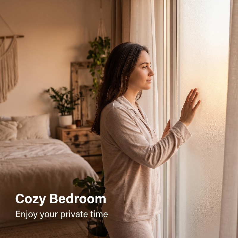 Reinweiße, mattierte Sichtschu – Home Bathroom Window Bewertung und Preis
